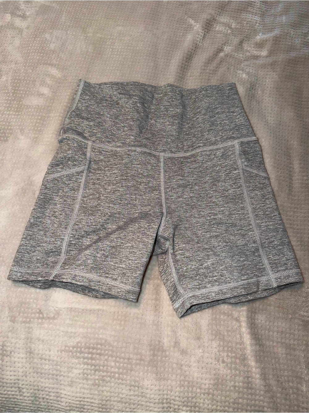 aerie Heather Gray High-Rise Bike Shorts Medium NWOT